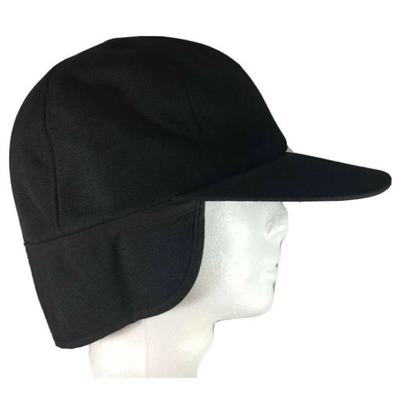 Vintage Carhartt Hat Size Medium 90's Made In The USA Black Over The Ear Cap - Picture 5 of 11